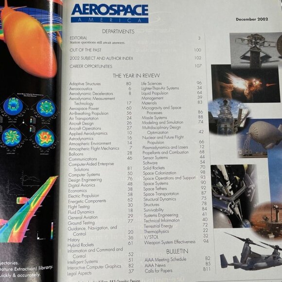 Aerospace America Magazine u December 2002 Vol 40 No 12 Year in Review - Picture 3 of 4